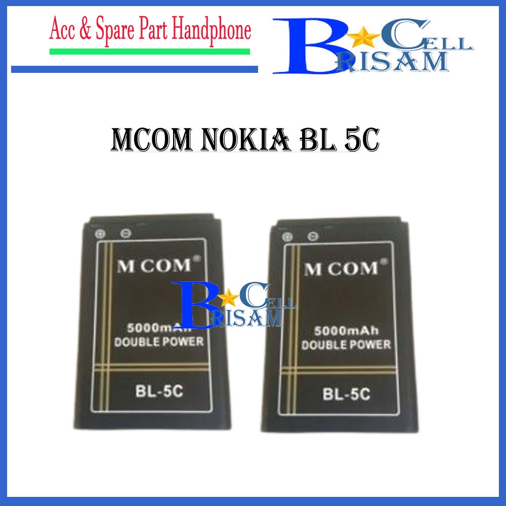 Battery Batre Baterai Mcom Nokia BL-5C BL5C BL 5C BL-5CA BL5CA BL 5CA BL-5CB BL5CB BL 5CB
