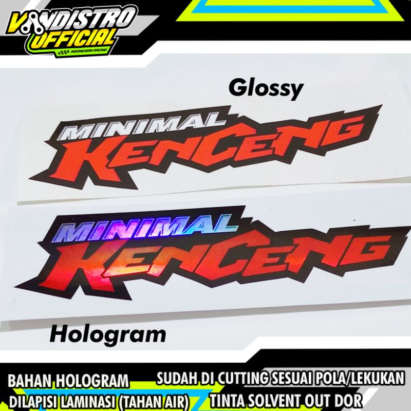 stiker minimal kenceng