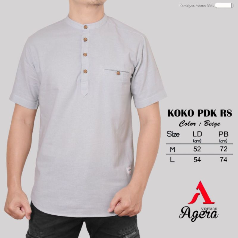 BAJU KEMEJA KOKO KEMKO PRIA LENGAN PENDEK NEW COLOR SOFT COTTON ORIGINAL TERBARU BY AGERA SAJUAK 2