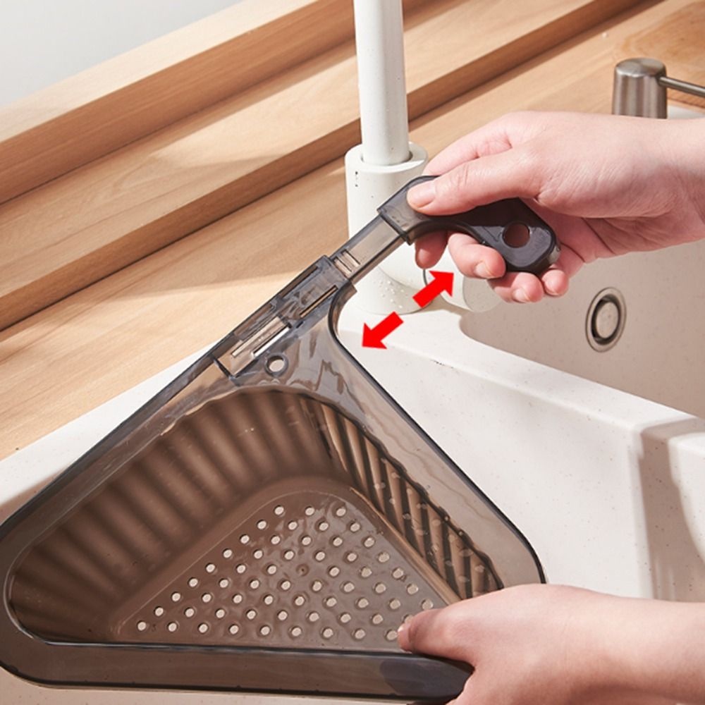 [Elegan] Keranjang Saringan Wastafel Universal 1Pcs Saringan Plastik Gantung Spons Drain Rack Aksesoris Dapur Draining Sink Strainer