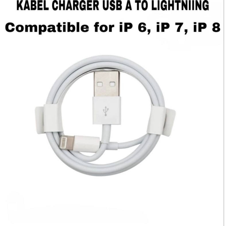 KABEL CHARGER USB A TO LIGHTNIING FOR IP 6 / 7 / 8 / X