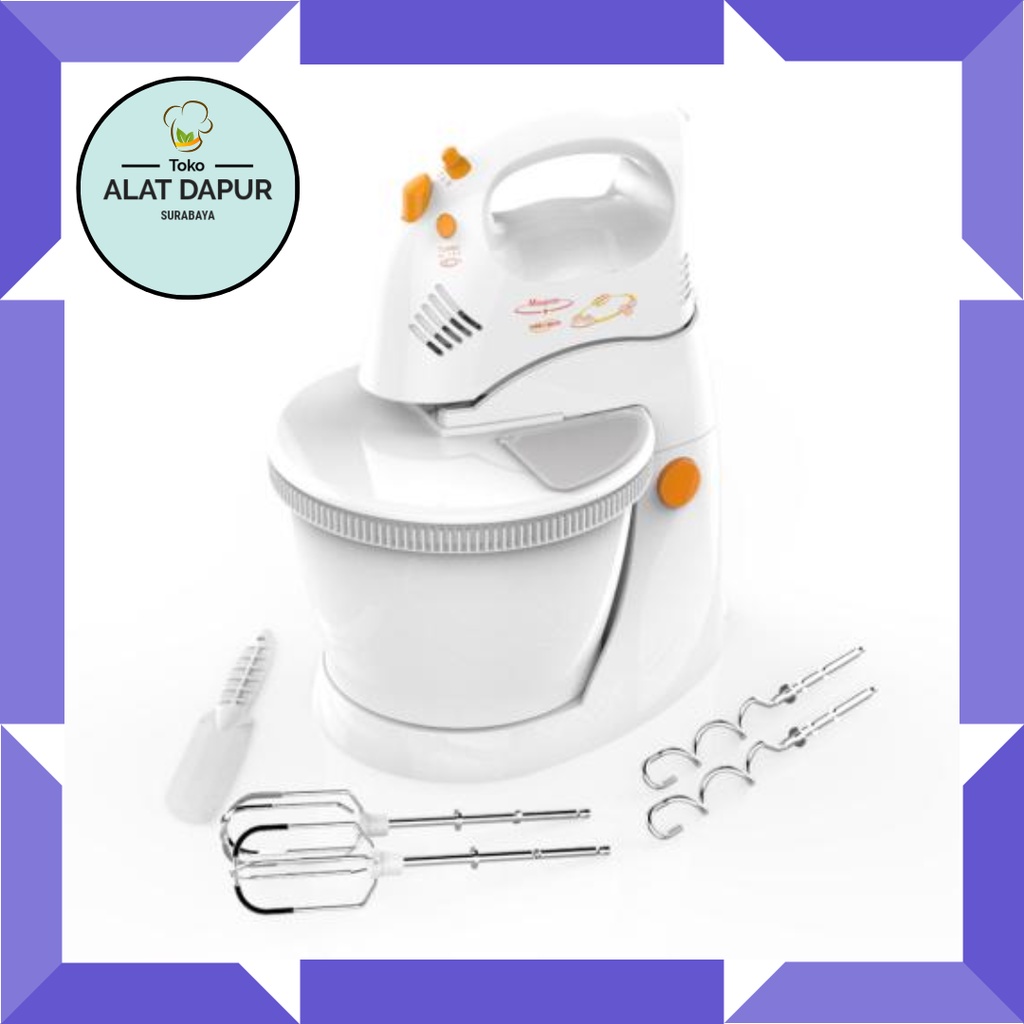 Maspion Stand Mixer MT 1180 3 Liter Pencampur Pengaduk Adonan MT1180 3 Liter 3L