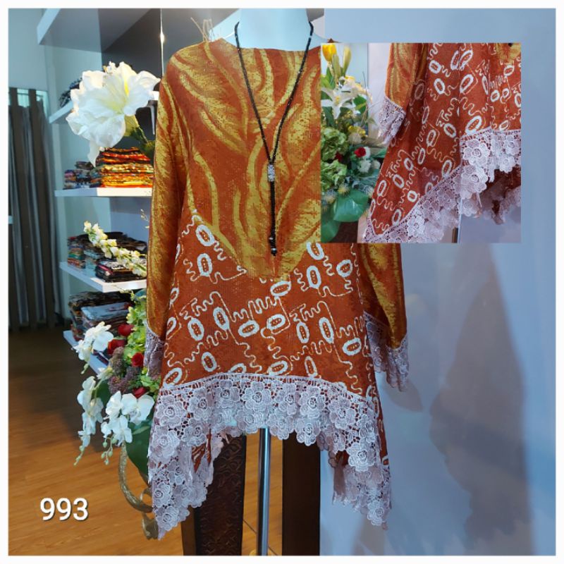 Atasan batik model kaftan 992, 993