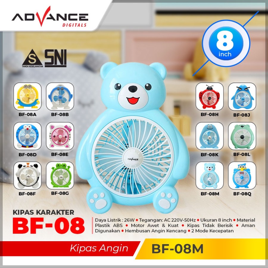 Jual Advance Kipas Angin Karakter Bf Kipas Meja Inch Shopee