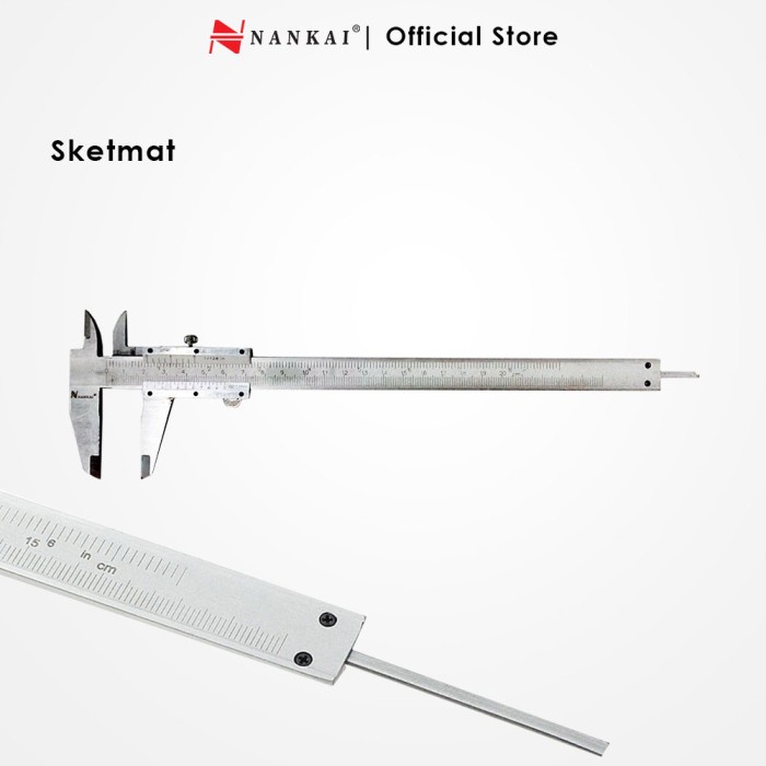 Pengukur Sigmat / Sketmat / Jangka Sorong Manual 6" Nankai