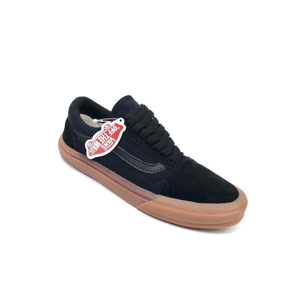 ( NEW BOX ) Sepatu pria Vans Old Skool BNIB Mono Black Gum Premium