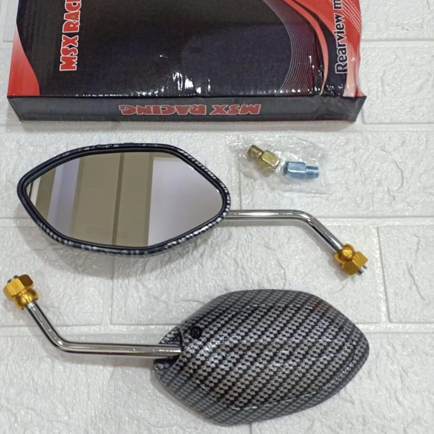 Depan1 Spion Caon Kaon Kecil Pendek Variasi Motor Honda Yamaha Mio Supra Beat Vario Scoopy Fino