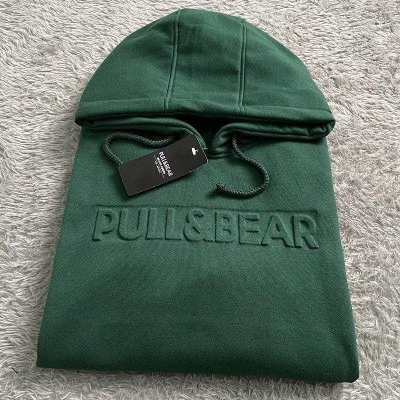 Sjf - Hoodie Sweater Pull &amp; Bear Emboss 3D Font Timbul Full Embos/Hoodie Pria Wanita/Sweater Musim Semi And Panas Termurah