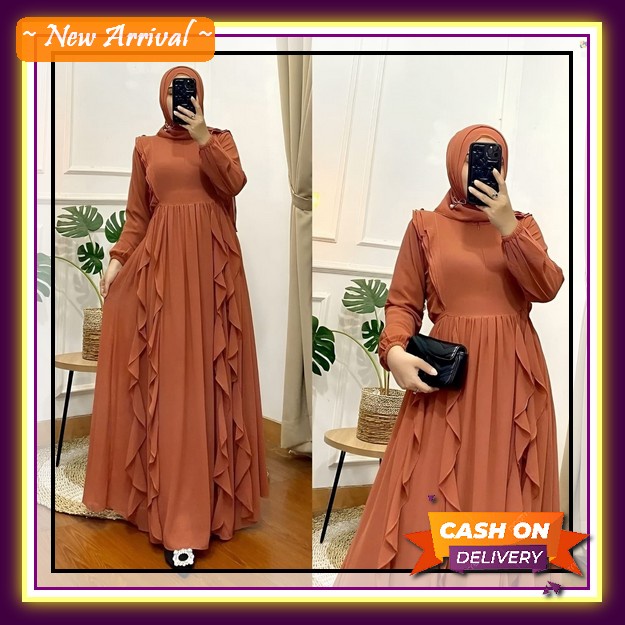 Dress Muslimah Terbaru Gamis Panjang Cewek Kekinian Gamis Busui Muslimah Gamis Cewek Remaja Meymona 