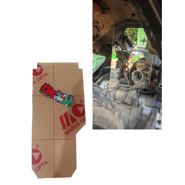 Mika akrilik pelindung lumpur vario karbu