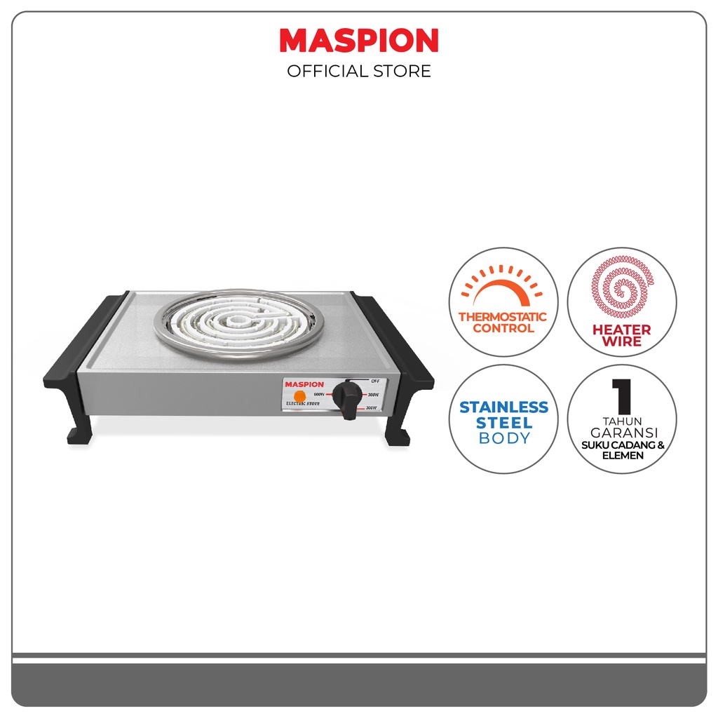 Maspion Electric Stove Kompor Listrik 1 Tungku SH-31