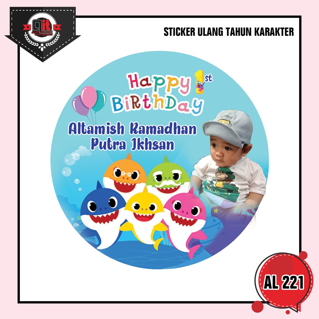 

sticker ulang tahun anak karakter
