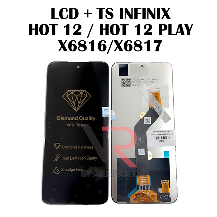 LCD INFINIX HOT 12 / HOT 12 PLAY / X6816 / X6817 FULLSET TOUCHSCREEN