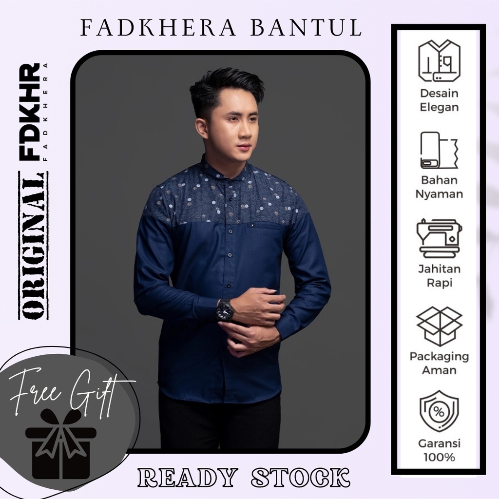 KOKO DEWASA MODERN FADKHERA NAZIF LENGAN PANJANG DAN PENDEK NAVY