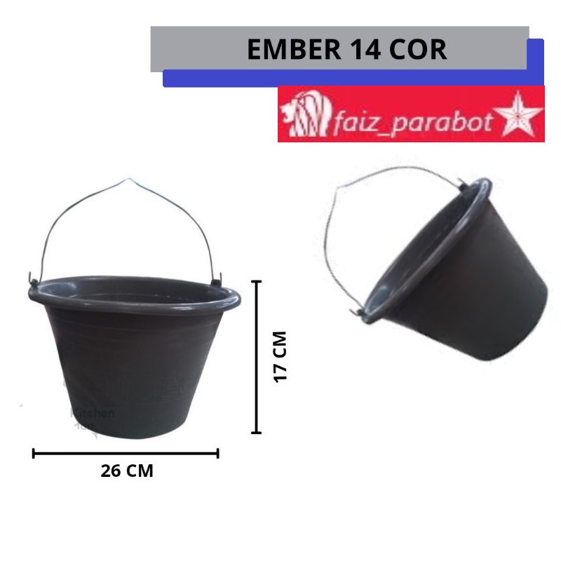 EMBER COR 14 HITAM BOLA DUNIA