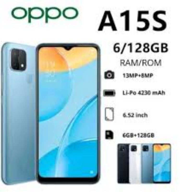 OPPO A15S RAM 6/128 (SECOND) GARANSI 1 TAHUN