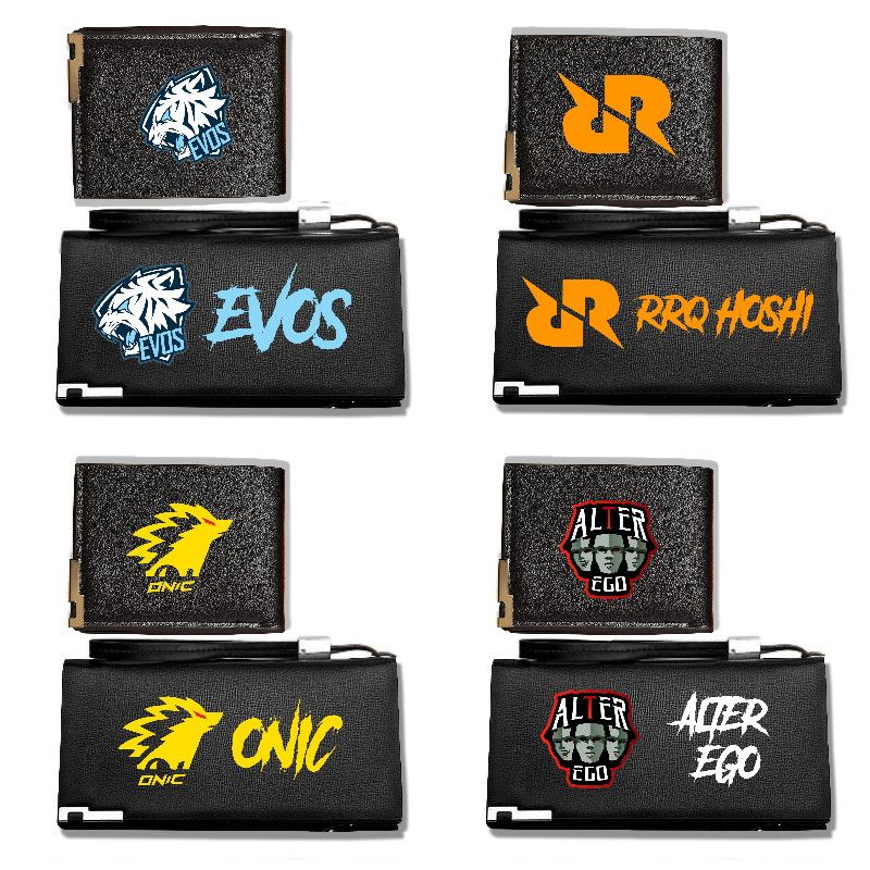 Dompet wallet esport evos/ Dompet kulit import rrq/Dompet lipat onic/alter ego