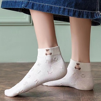 ⭐️𝐈𝐇𝐒 𝟕𝟕𝟓 𝐋𝐚𝐦𝐩𝐮𝐧𝐠⭐️Kaos Kaki Wanita Motif Lovely Cartoon Kaos Kaki Pendek Girls Socks Japanese Fashion