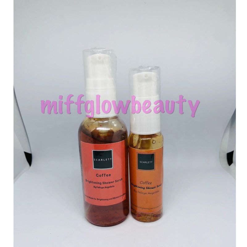 Scarlett body shower mini 30ml 60ml scarlett mini series scarlett coffe charming happy jolly cucumber pomegrante original