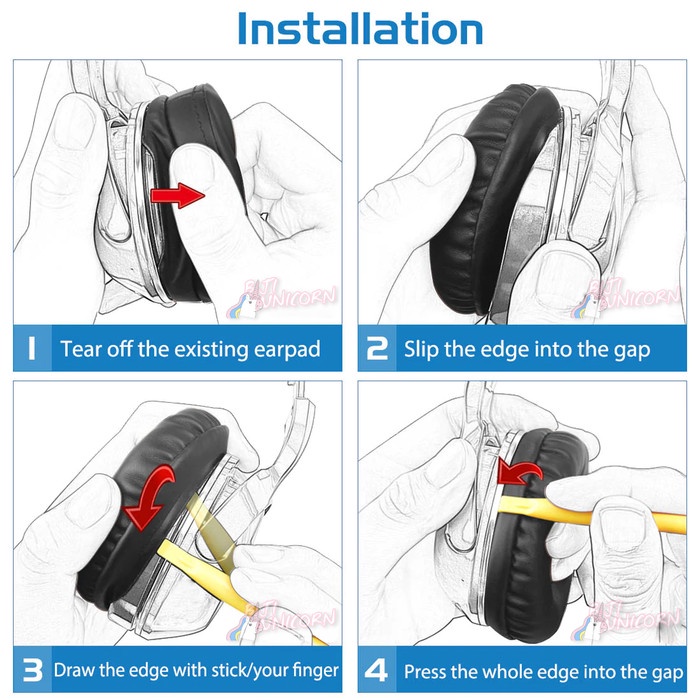 Earpad Earcup Ear Cushion Sennheiser HD6 Mix HD7 HD8 DJ HD 6 7 8