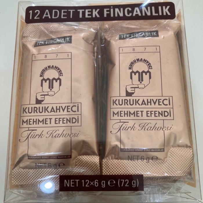

Terlaris ✨ - Kopi Turki - Kopi Kurukahveci Mehmet Efendi Kemasan 6 gram - 12 Sachet 2.1.23