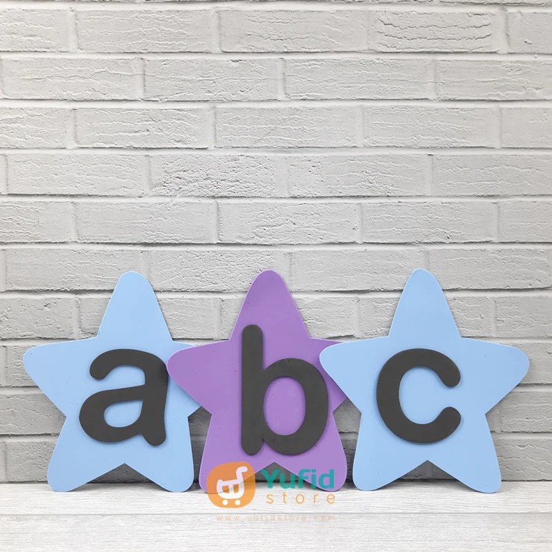 Hiasan Dinding Peraga Alfabet Bintang