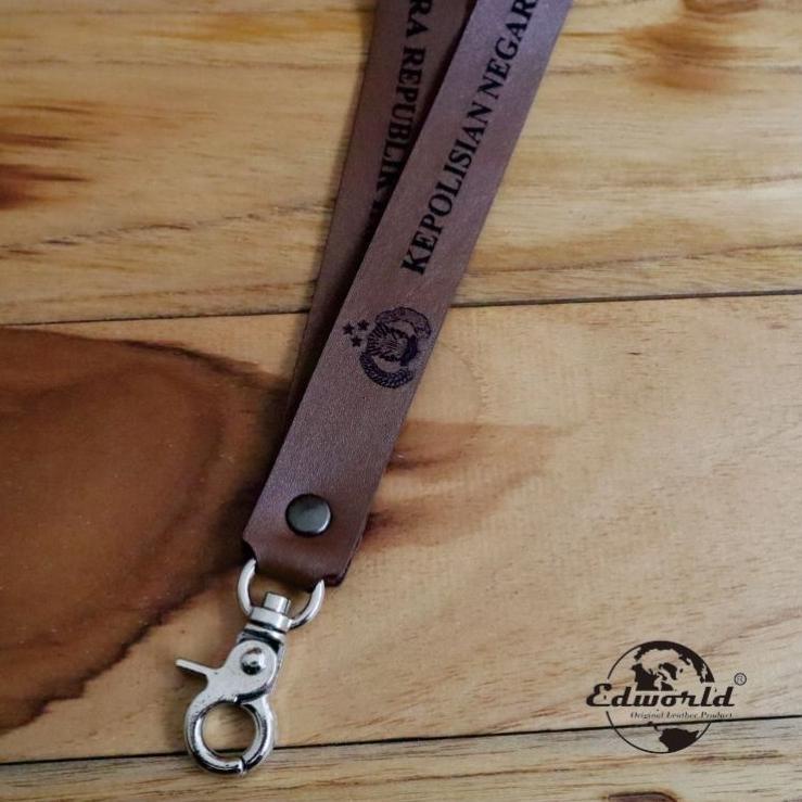 

향 Lanyard Premium Kulit Asli Custom New