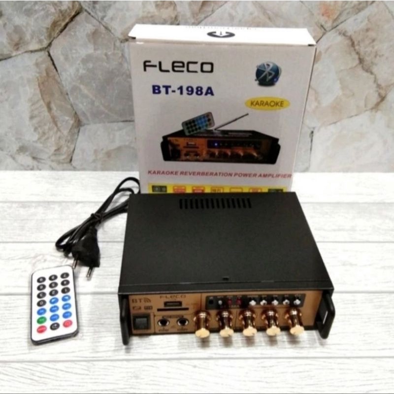 Fleco Power Amplifier Bluetooth BT 198A