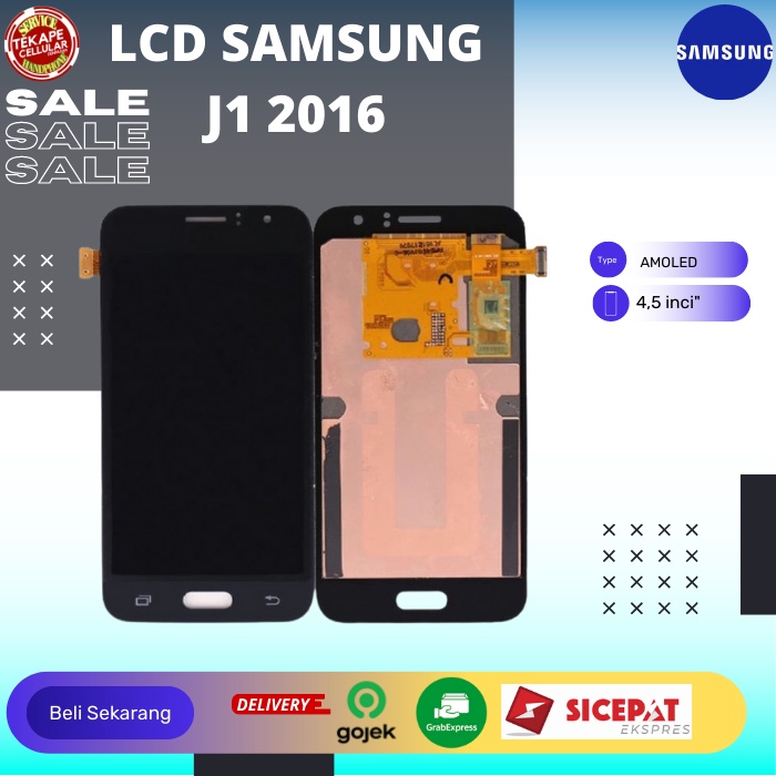 Lcd samsung j1 2016 bergaransi