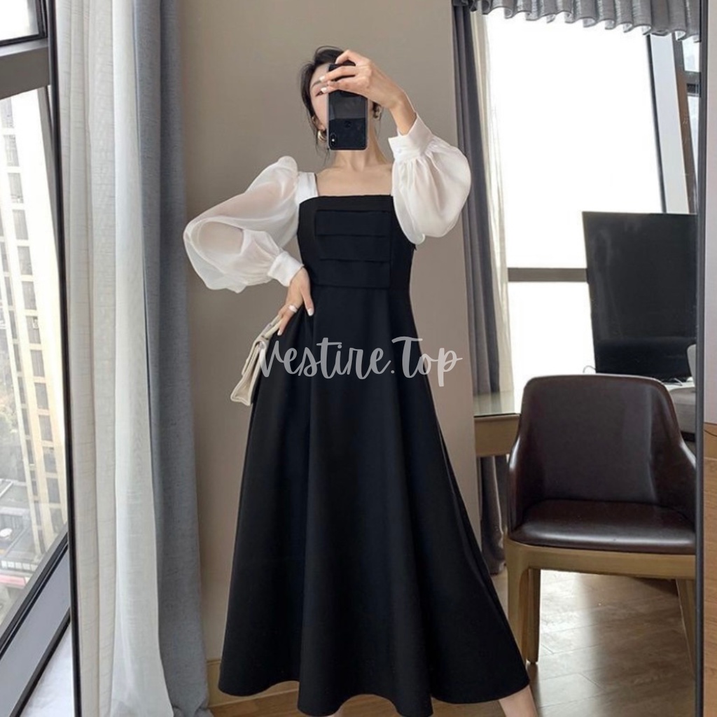 Marsha | Baju Sabrina | Dress Sabrina Full Karet | Dress Wanita korea | Dress Pesta | Dress Jumbo | 