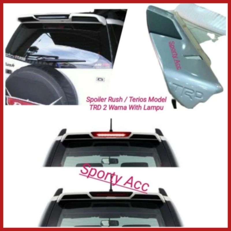 Spoiler Sayap Mobil Rush Terios 2004-2017 Model Embos TRD