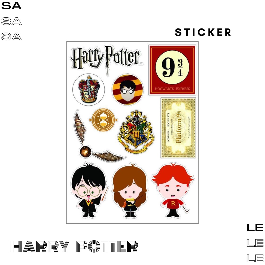 

STICKER HARRY POTTER - Untuk Handphone/Laptop dengan Ukuran A6 (Bisa Custom Gambar)