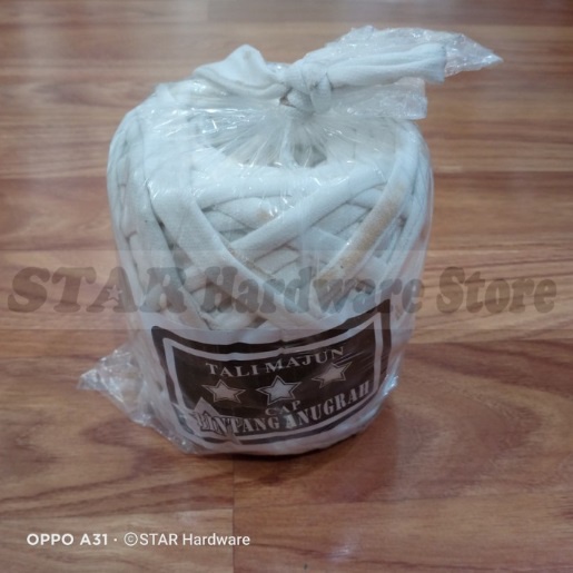 

Cap Bintang Tali Kain Majun Warna Putih / Hitam Pertanian 600 Gr u/ Mengikat Tanaman Merambat