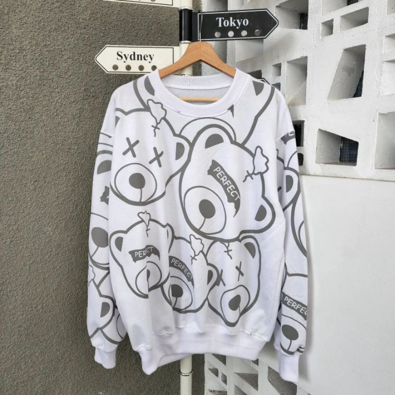 panda full print sweater