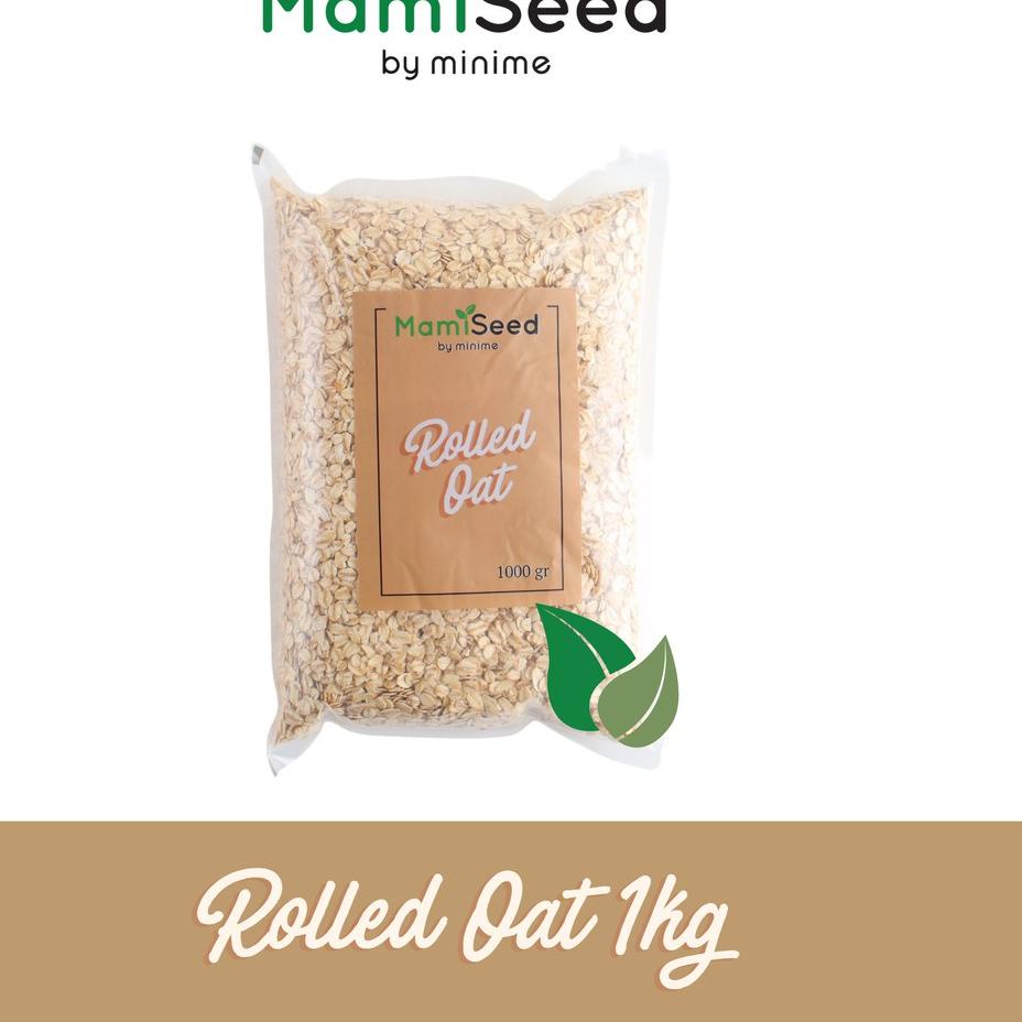 

New | KJ5|Mamiseed Rolled Oats 1kg - Oat Giling