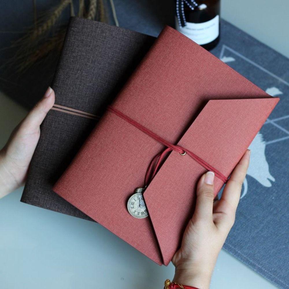 Mxbeauty Travellers Vintage Notebook Gaya Retro Baru Trendi Bisnis Notepad Alat Tulis Siswa Sekolah Kantor Perlengkapan Longgar Daun Notepad