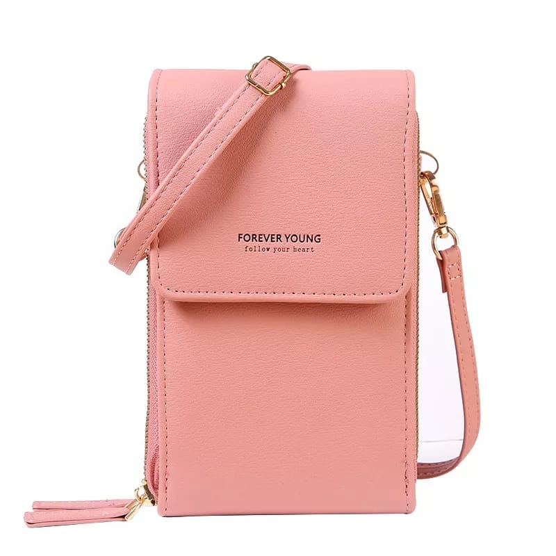 MORMON FOREVER - Tas Hp Wanita Tas Selempang Forever Bahan Miniso Model Import Sleting Besi