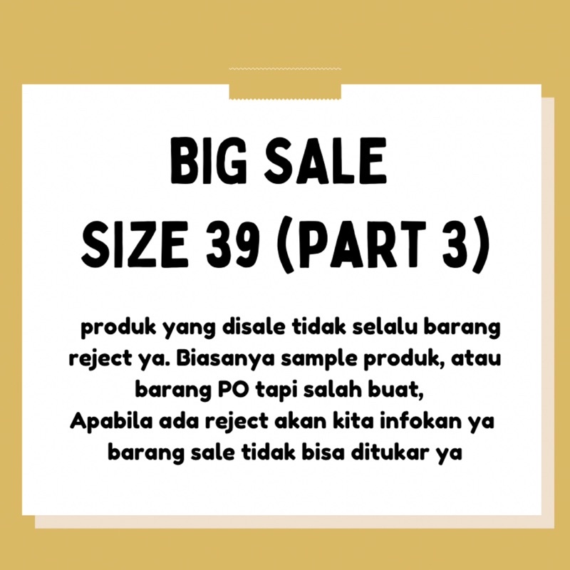 BIG SALE SIZE 39 ( part 3) - Thethingscorner / Sepatu wanita