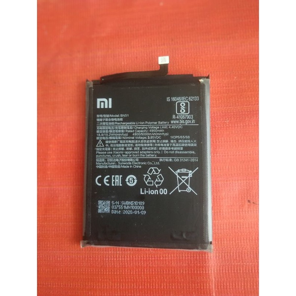 baterai bekas redmi 8a pro bn51