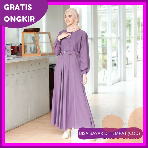 Baju Gamis Remaja Dewasa Terbaru /Azma Layla Dress Muslim Uragiri Cantik Premium / Dress Uragiri Cri