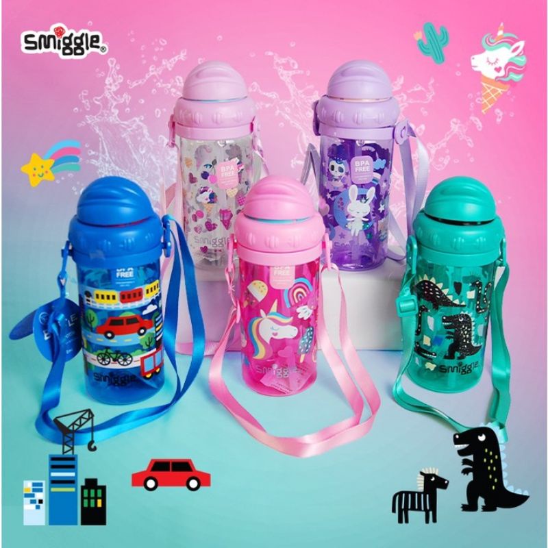 smiggle ORI/botol minum spray smiggle/botol minum anak sekolah