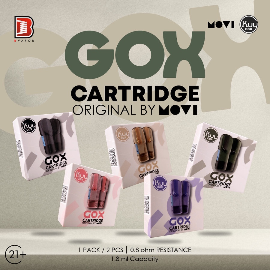 KUY GOX CARTRIDGE 0.8ohm AUTHENTIC HARGA 1pcs