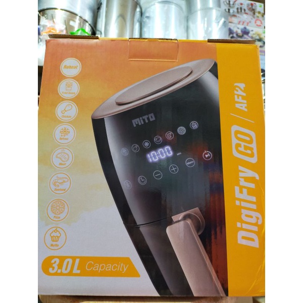 Air Fryer Mito / Air Fryer Mito AF2  Mini / Air Fryer Mito AF2 Kecil / Air Fryer Low Watt Mito / Air Fryer Low Watt / Penggorengan Tanpa Minyak / Air Fryer Mitochiba / Air Fryer Mito Kecil / Air Fryer Mito Digital / Air Fryer AF2 Mito / Air Fryer Mini