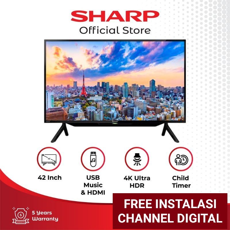 Jual TV SHARP 42 INCH SMART TV DIGITAL 2TC42DF1i 42INCH Shopee Indonesia