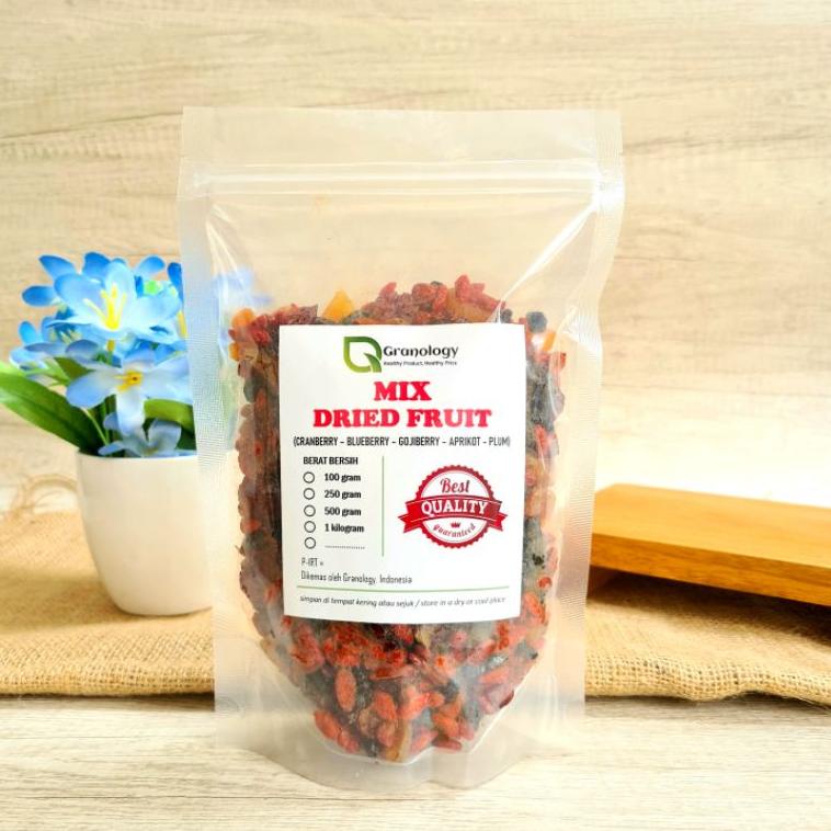 

Grosir ｀ Mix Fruit 500 gram (Blueberry, Cranberry, Gojiberry, Aprikot & Plum) ☻