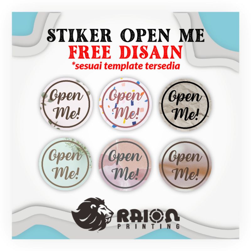 

Stiker Open Me Label Stiker Hampers Lebaran Ulang Tahun Olshop