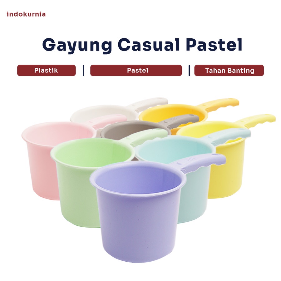 IK - GAYUNG BAK MANDI CASUAL PASTEL MACARON BESAR GAYUNG PLASTIK MURAH