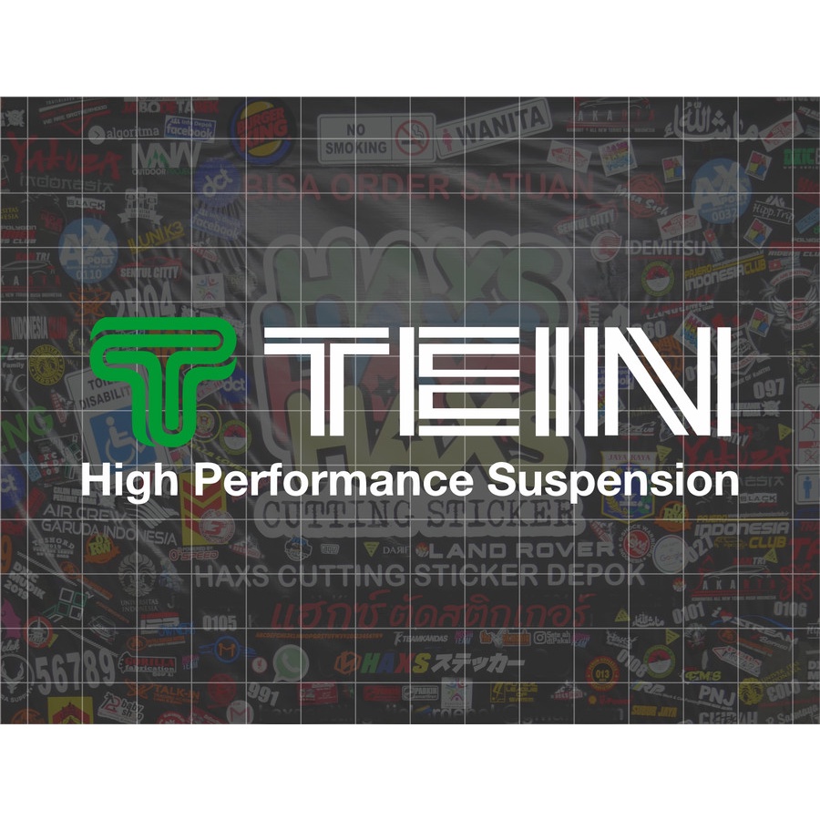 Cutting Sticker Tein Suspension Ukuran 12 Cm Untuk Mobil Motor