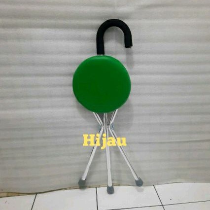 tongkat duduk lipat kursi sholat empuk pakai busa