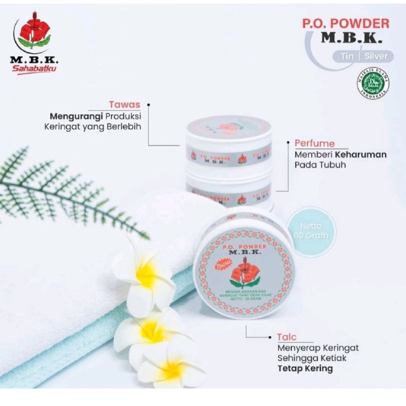 MBK TIN DEODORANT POWDER - POWDER MBK TAWAS 60 GRAM